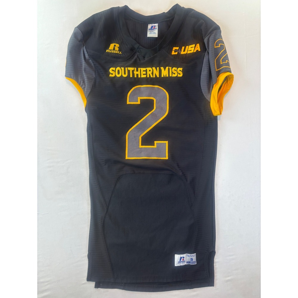 Russell Athletic Southern Miss Golden Eagles Football Jersey Black Size S #2